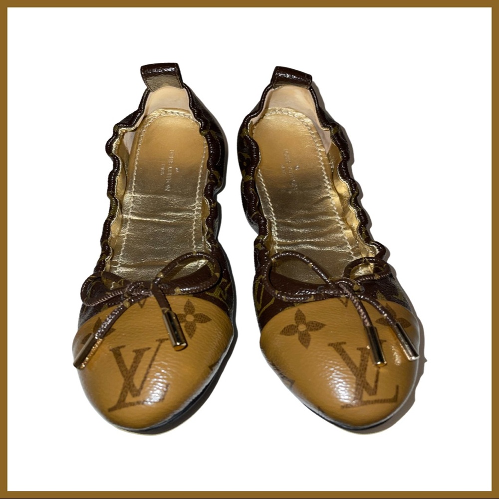 ❤️ 💯 Authentic Louis Vuitton ballet slippers reverse monogram 💯❤️